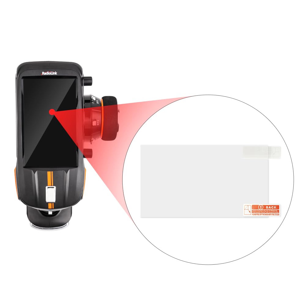Radiolink RC8X HD Screen Protector [2 Pack] - Anti-Fingerprint, Anti-Scratch, Smooth Full Coverage for RC8X FPV Transmitter - Perfect for FPV Drone Racing & RC Car Remote Control Protection