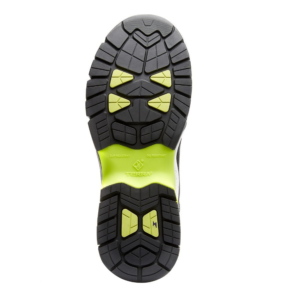 Terra EKG Low Women's Athletic Composite Toe Work Shoes - Safety Sneakers for Women, Non-Slip & Lightweight (Lime Green) | Perfect for Construction, Warehouse & Industrial Work