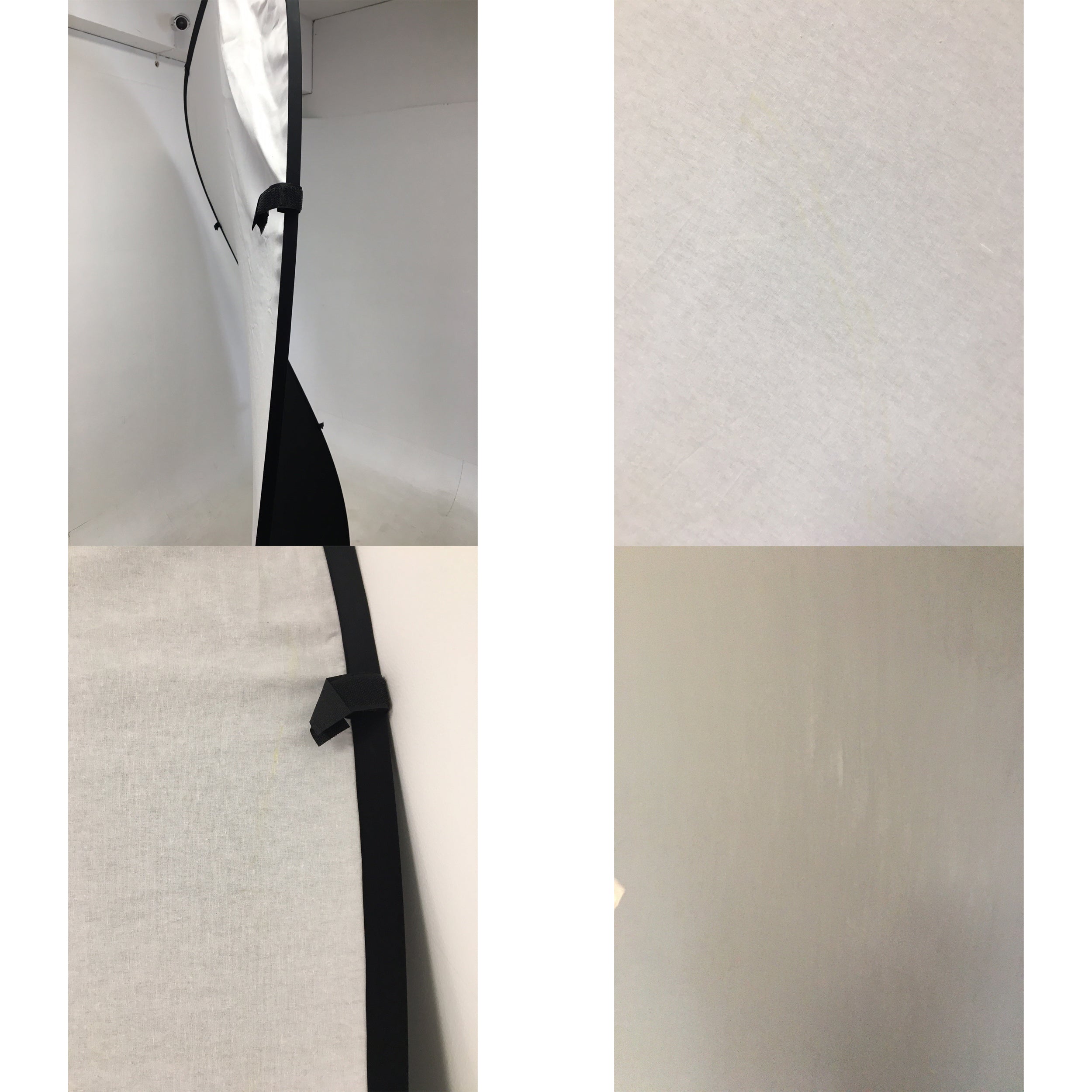 2x2.3m Dual Side Collapsible Photography Background Board (Black/White) - Perfect for Product Shoots, YouTube Videos & Portrait Photography