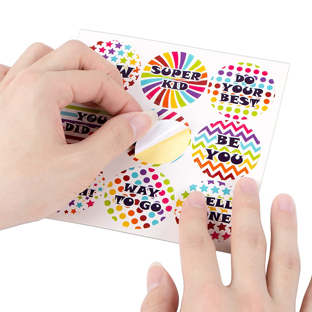 SICOHOME Teacher Reward Stickers - 23 Sheets for Classroom & Kids Motivation