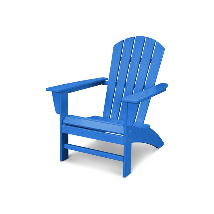 Durable POLYWOOD Nautical Adirondack Chair - All-Weather Outdoor Furniture for Patio, Poolside & Beach Relaxation