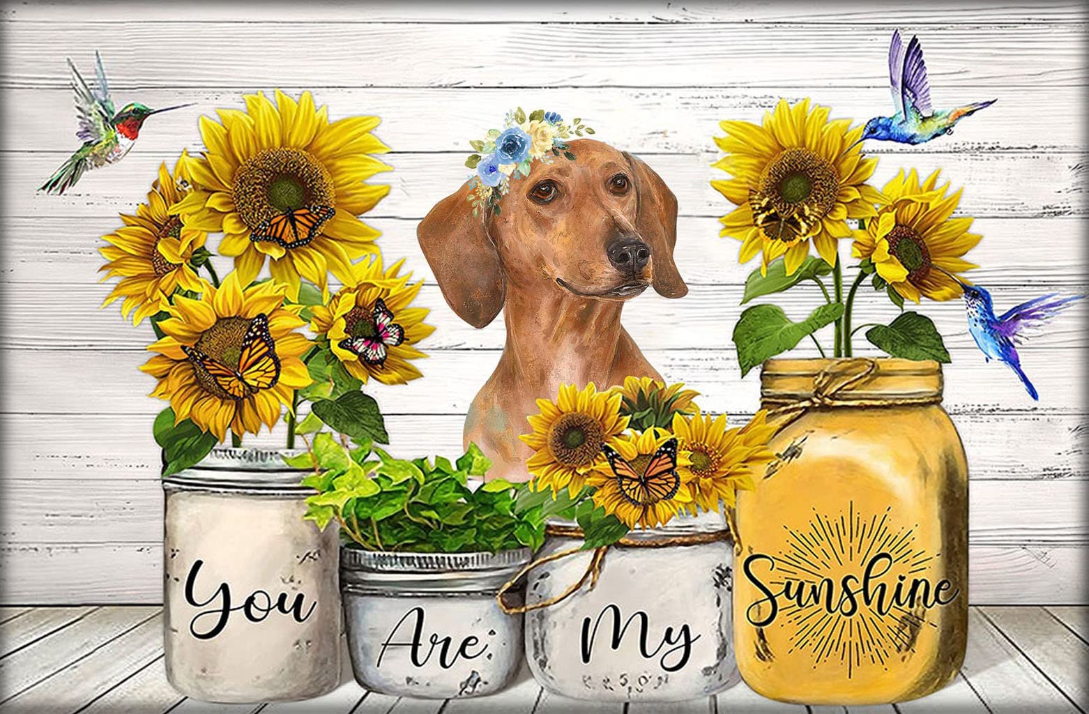 500-Piece Jigsaw Puzzle - Cute Dachshund Dog 