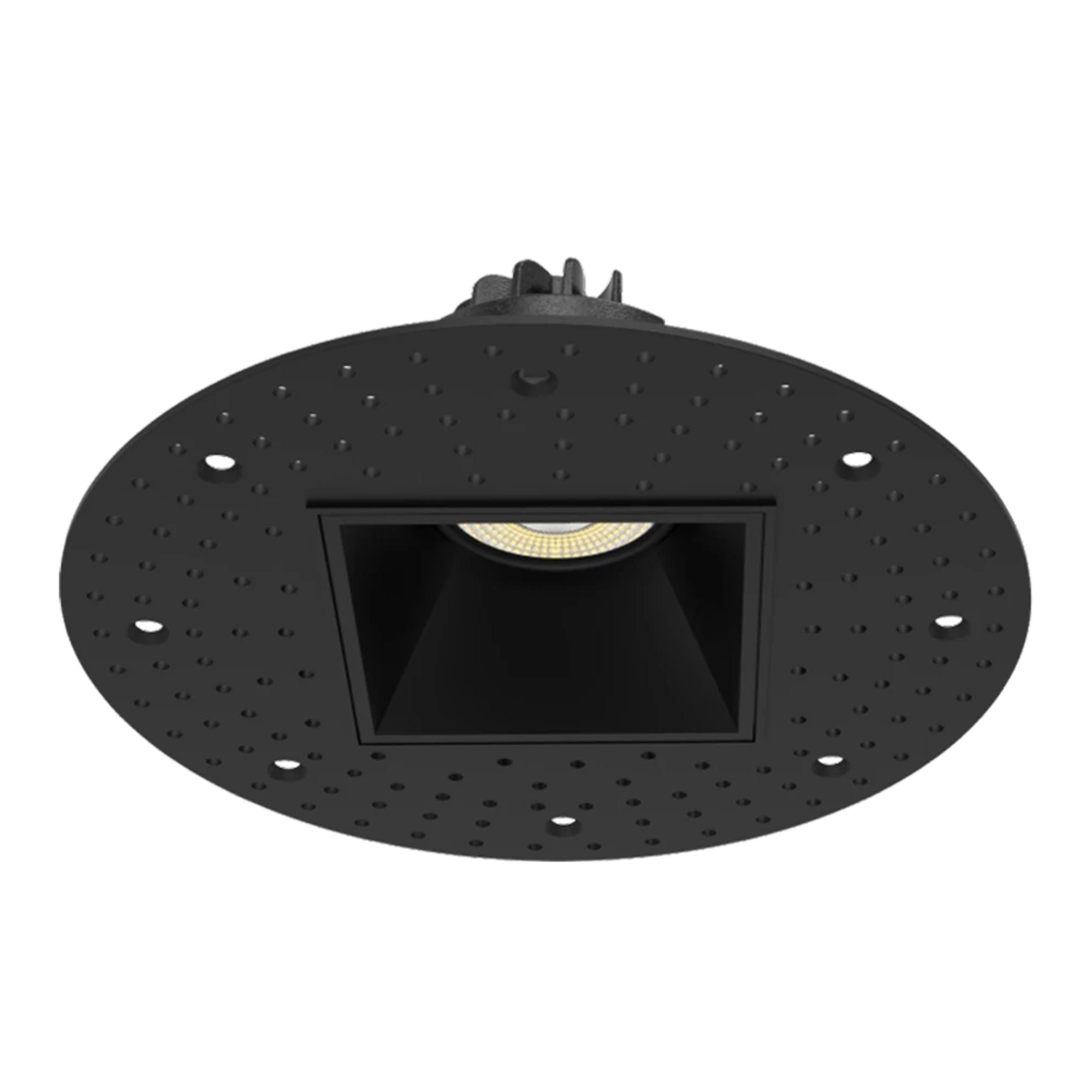 3 Inch Trimless Gimbal Downlight - 9W LED Recessed Light, 750 Lumens, 5 CCT Adjustable (2700K-5000K), Black Square Regress Cone - Perfect for Living Room, Kitchen, Bedroom & Commercial Lighting