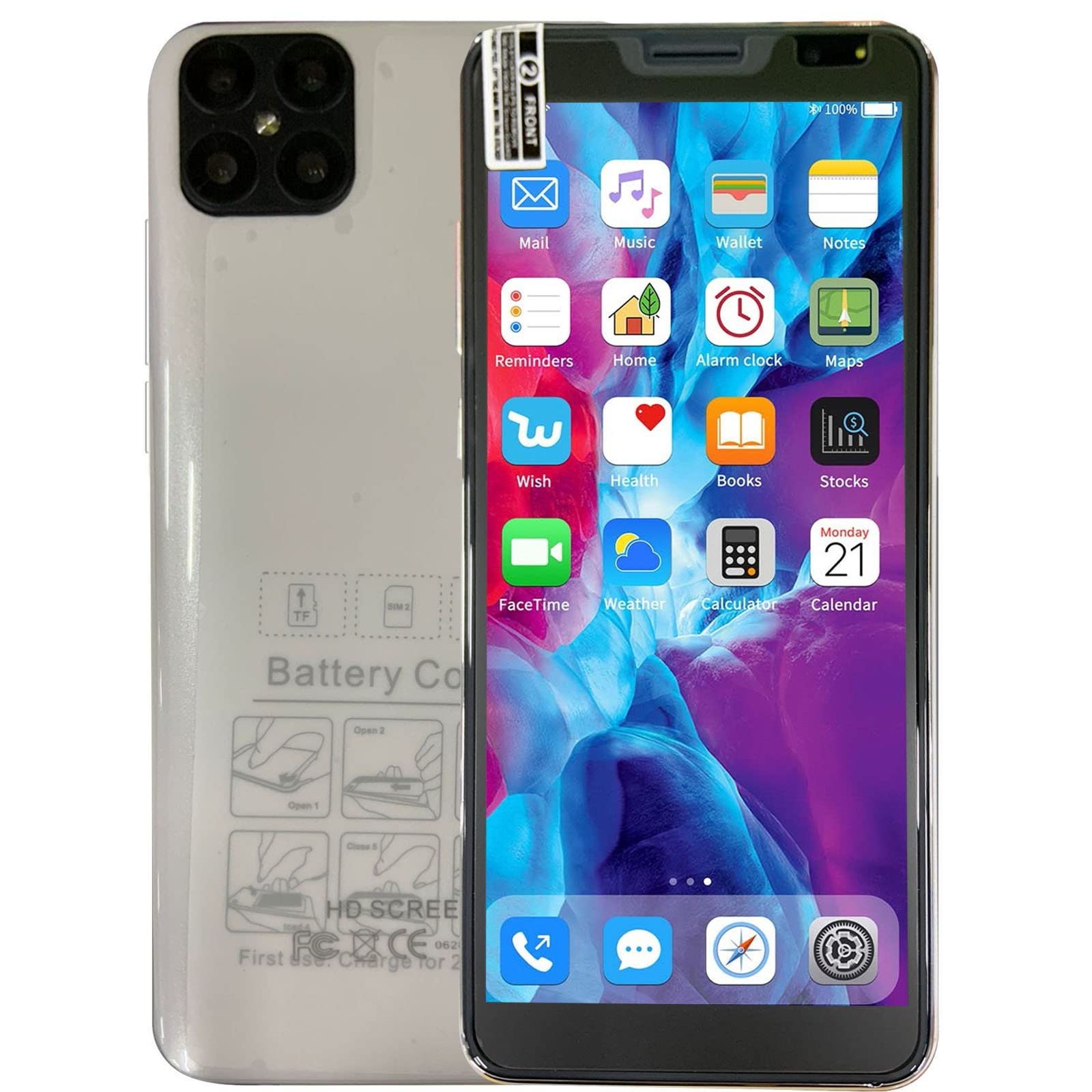 Unlocked Smartphones 6.1 Inch Android Phone - 2022 I12 Pro 3G Cell Phone with Dual SIM, 128GB Storage - Perfect Gift for Family & Friends | Ideal for Travel, Business & Everyday Use