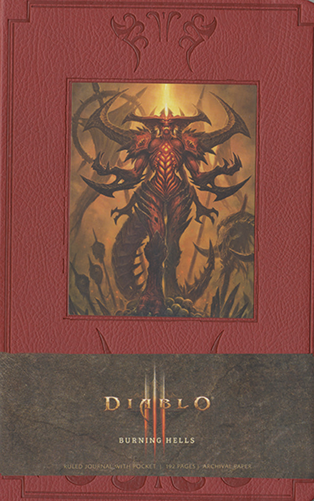 Diablo Burning Hells Hardcover Ruled Notebook - Large Lined Journal for Gaming Fans, Perfect for Note Taking, Sketching & Collecting Diablo Memorabilia