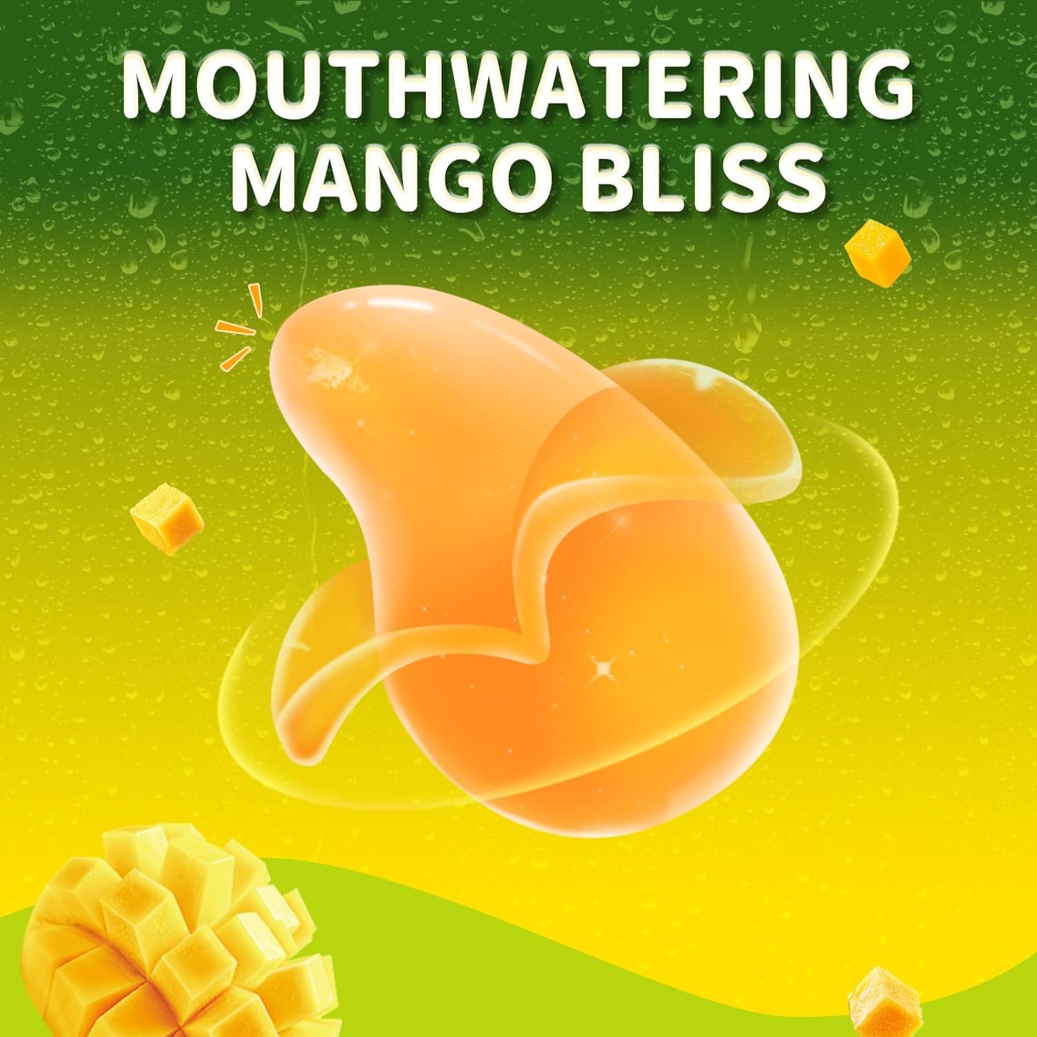 Amos Mango Peelerz Peelable Gummy Candy - Fruit Snacks Treats for Kids & Adults (62g) - Perfect for Lunchboxes, Parties & On-the-Go Snacking