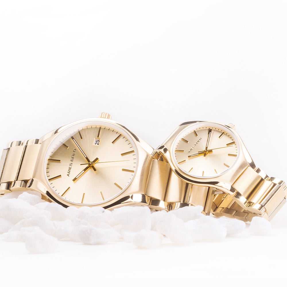 ARIES GOLD URBAN GOLD Stainless Steel Men's Watch - Waterproof Chronograph for Business, Casual & Outdoor Activities
