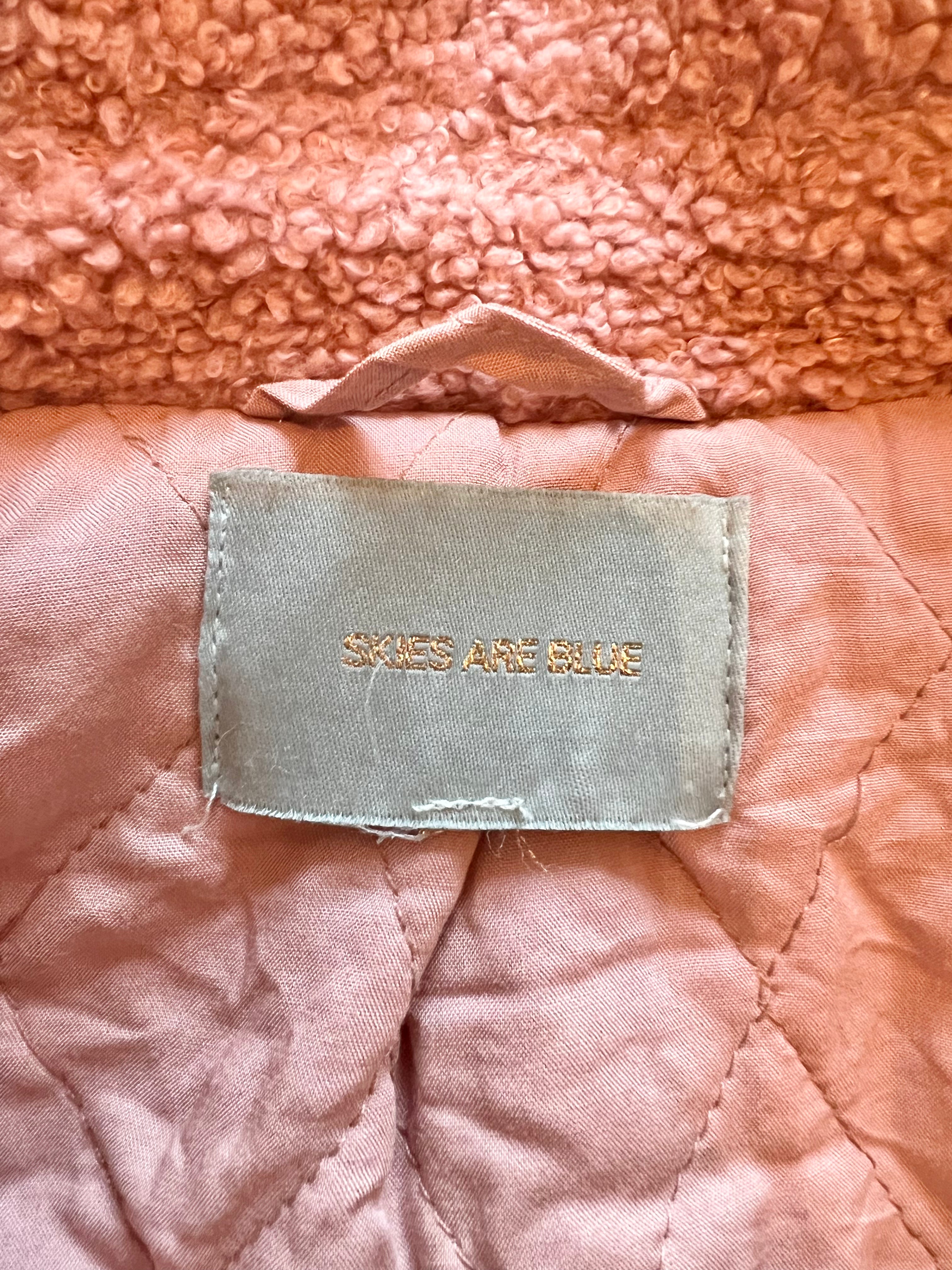 Skies Are Blue Mauve & Burgundy Teddy Jacket - Cozy Fleece Outerwear for Women | Perfect for Fall & Winter Fashion, Casual Outings, and Layering