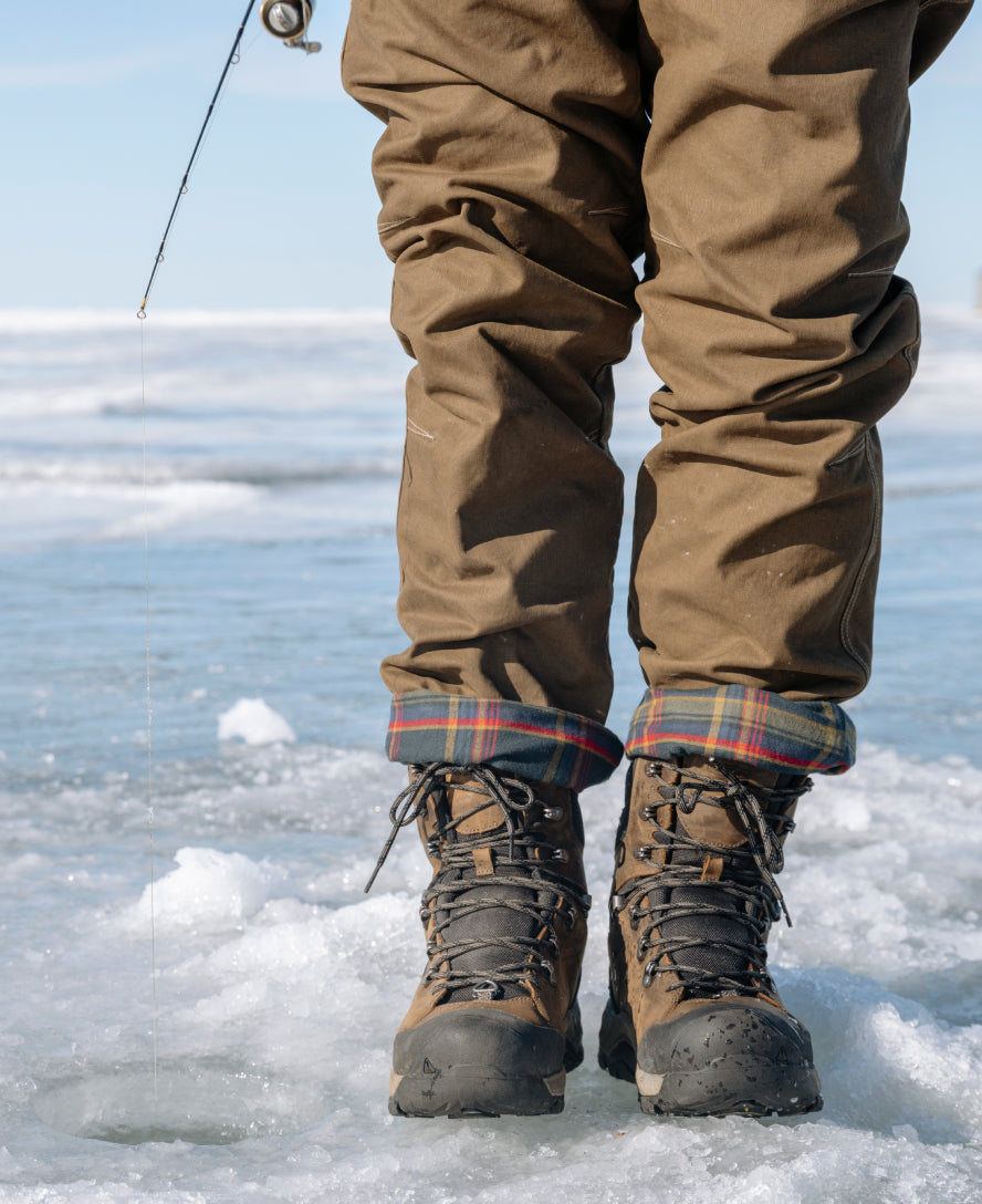 Men's Revel IV High Polar Waterproof Winter Boots - Insulated Snow Boots for Hiking & Outdoor Activities | Canteen/Black | Perfect for Snowshoeing, Ice Fishing & Cold Weather Adventures