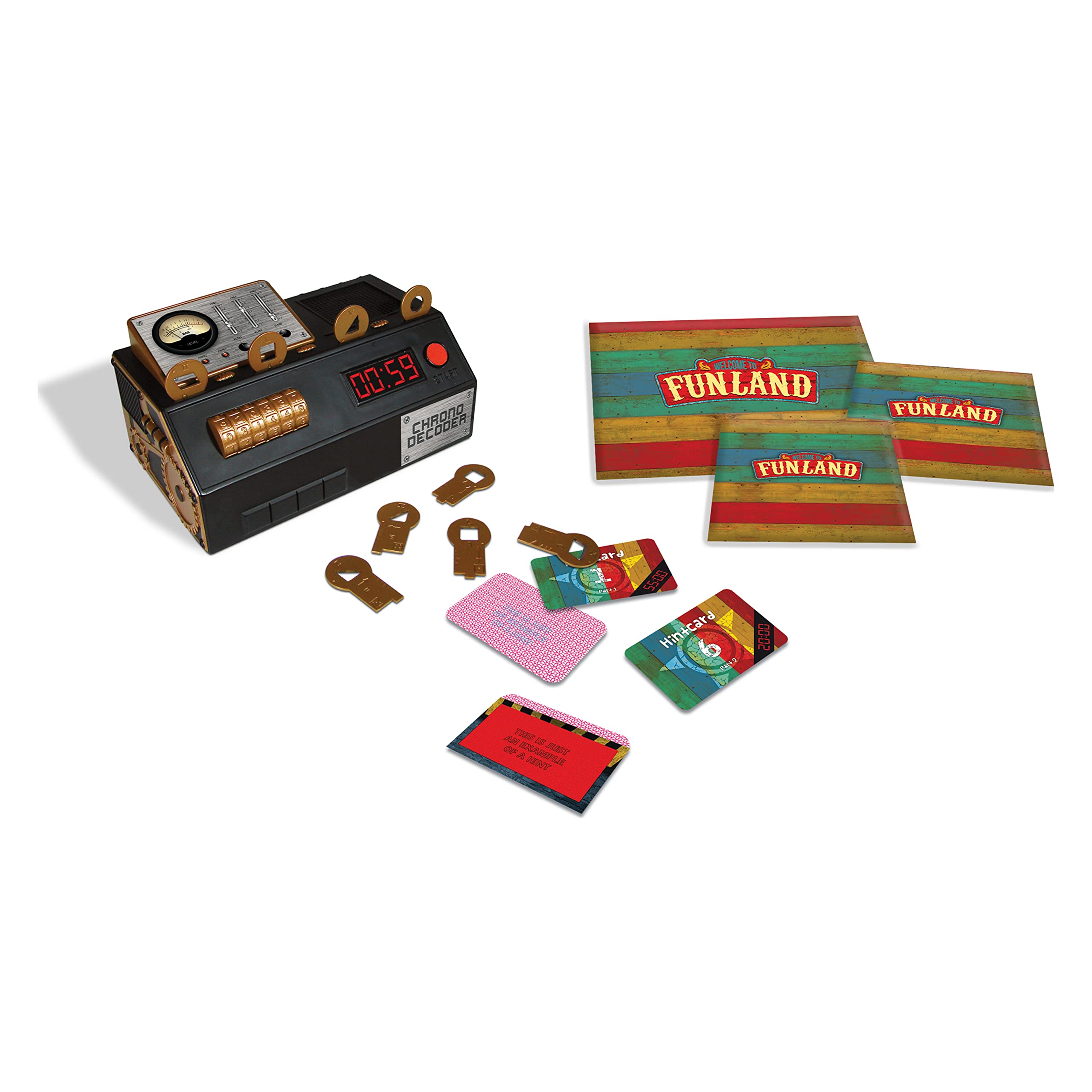 Spin Master Games - Escape Room The Game: Welcome to Funland Expansion Pack | Family Board Game for Teens & Adults, Perfect for Game Nights & Team Building Activities