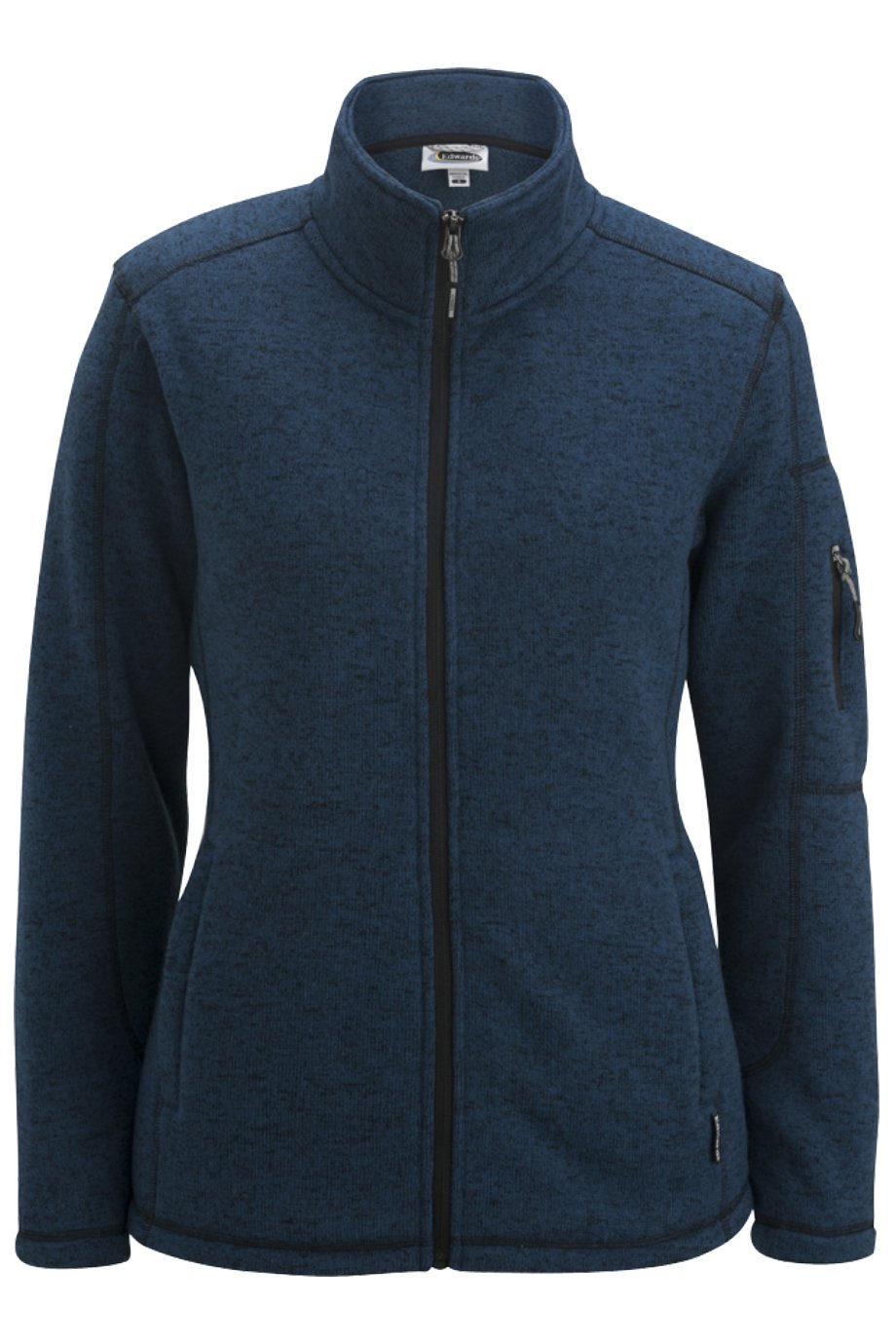 Edwards Garment Women's Fleece Knit Sweater Jacket - Cozy Winter Pullover for Casual Outings & Outdoor Activities