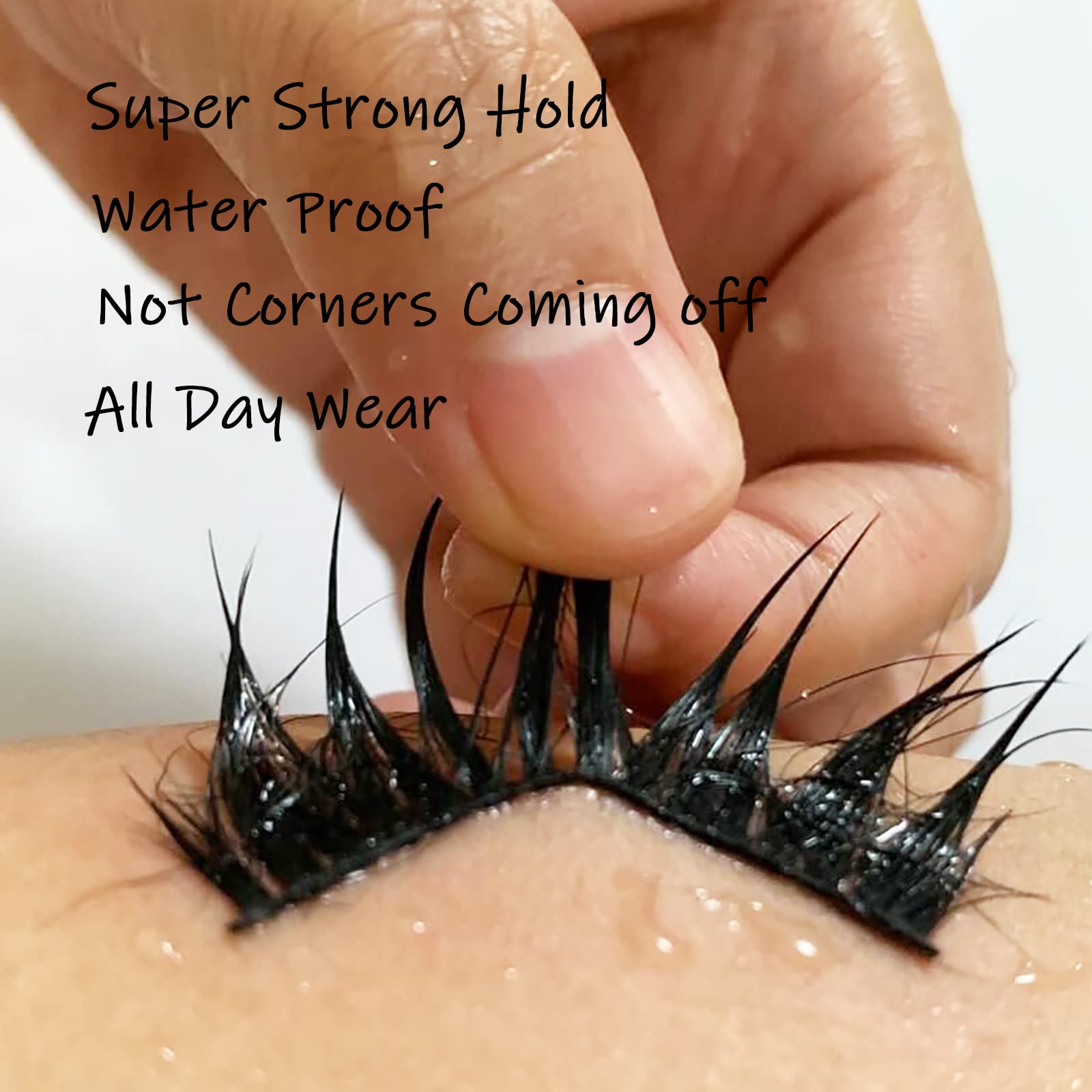 Super Strong False Eyelash Glue - Waterproof, Latex-Free Eyelash Adhesive for Sensitive Eyes (2 Pack Clear) | Perfect for Daily Wear, Special Occasions & Professional Makeup Artists