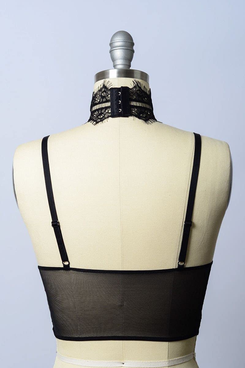Lace Choker Bralette for Women - Swim & Sports Bra for Everyday Wear