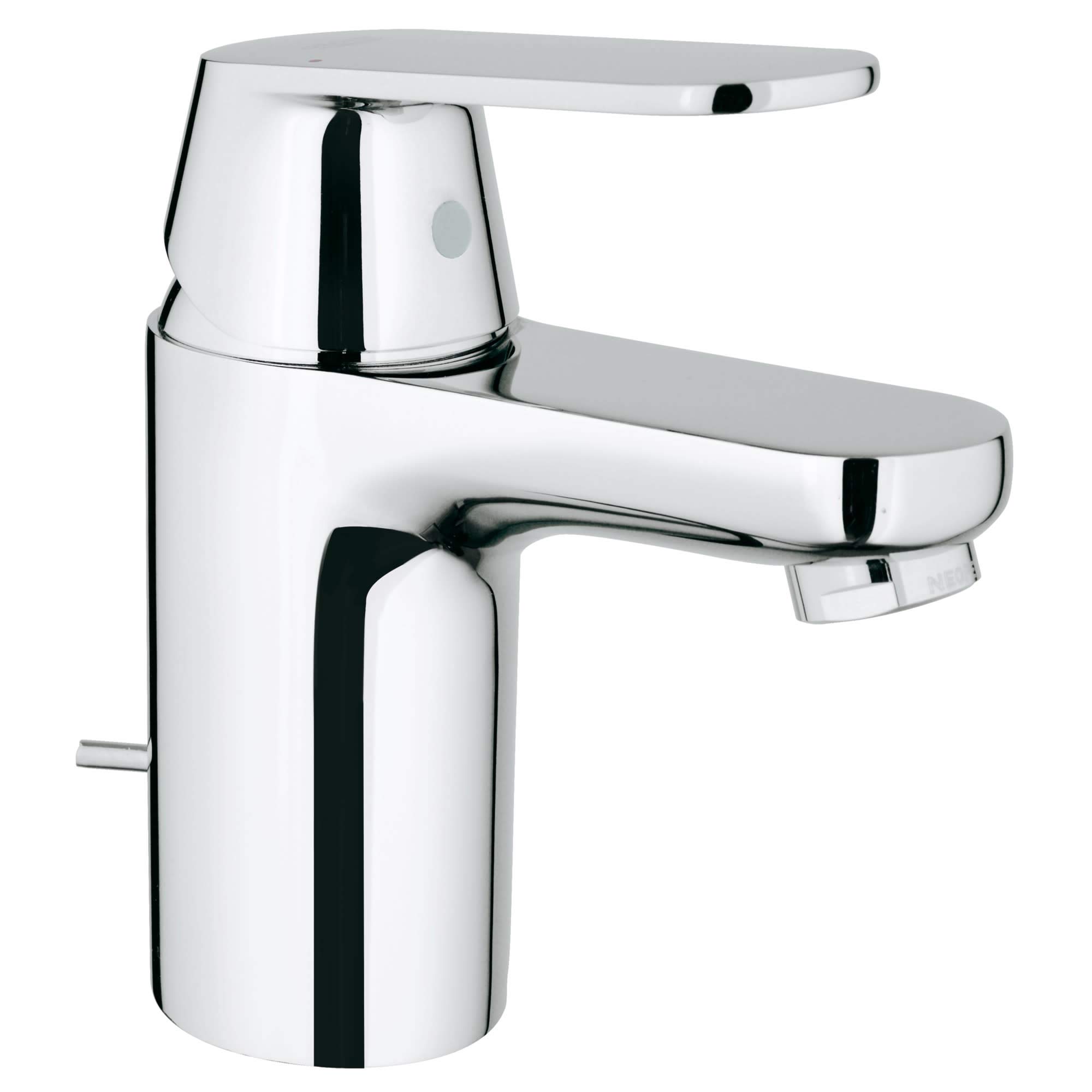 Grohe 3287500A Eurosmart Cosmopolitan Single-Handle Bathroom Faucet - 1.2 GPM, Starlight Chrome Finish, Water-Saving Design for Modern Bathrooms (Sink, Vanity, Powder Room)