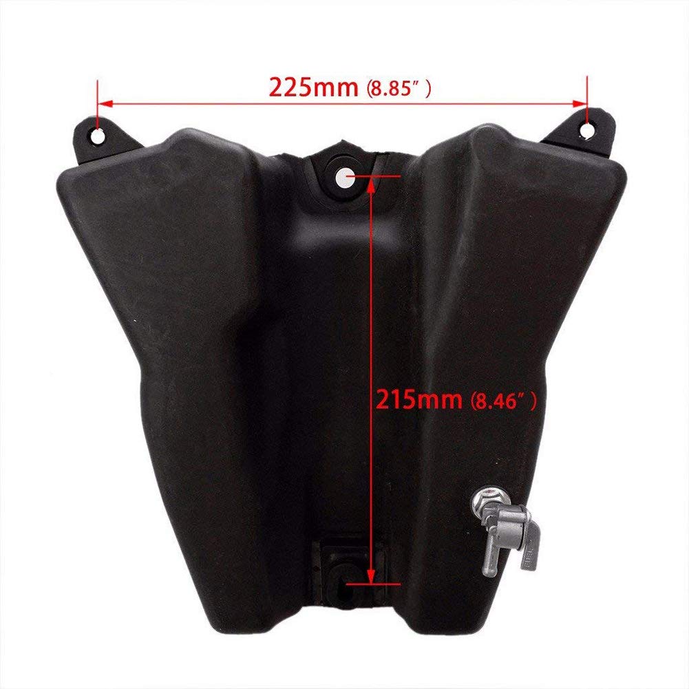 Red Plastic Fenders with Tall Seat & Black Gas Tank for CRF50 Pit Bike - Dirt Bike Accessories for Kids & Adults, Off-Road Trail Riding & Motocross Racing