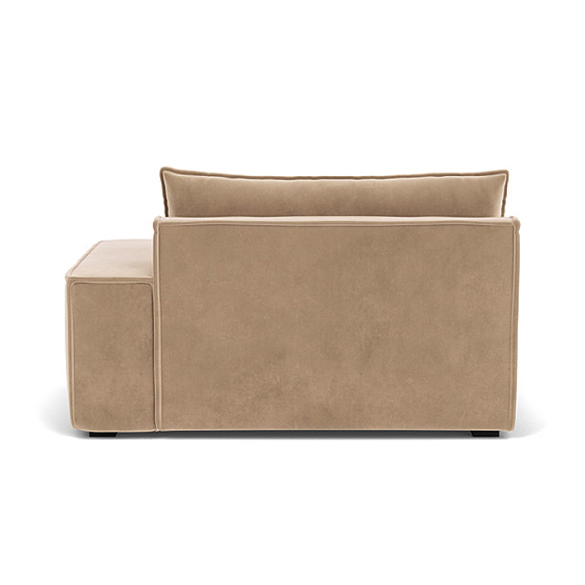 Daphne Velvet 1 Seater Right Arm Modular Sofa - Modern Living Room Furniture for Small Spaces, Apartments & Studios | Comfortable Single Seater Couch with Adjustable Design
