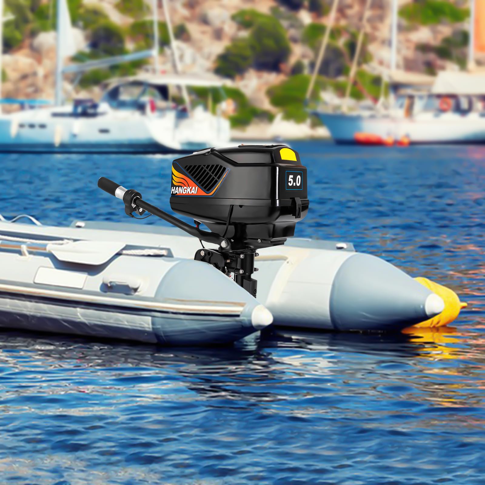 48V 1200W Electric Outboard Motor - Water Cooling Boat Engine for Fishing & Outdoor Adventures