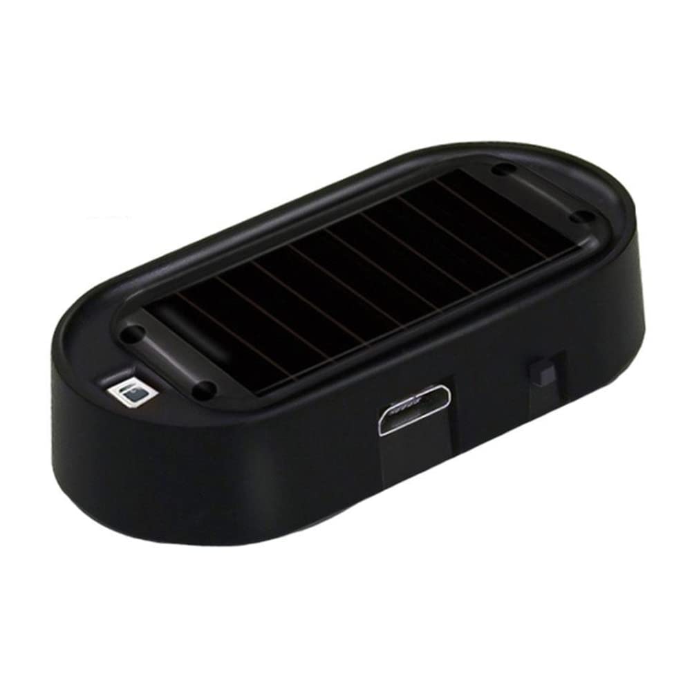 Solar Car Alarm LED Light - Solar Powered Anti-Theft Warning Light with Flashing Security LED & USB Port for Vehicle Protection | Perfect for Parking Security, Nighttime Deterrent, and Theft Prevention in Cars, Trucks, and SUVs