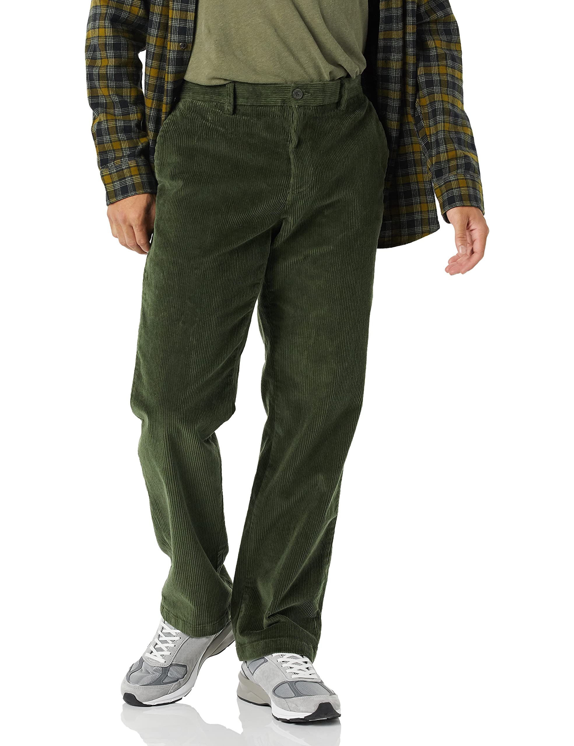 Amazon Essentials Men's Classic-Fit Corduroy Chino Pants - Comfortable Casual & Work Trousers for Office, Travel & Everyday Wear