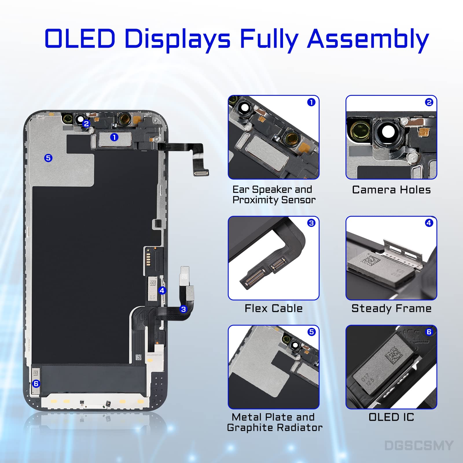 Original OLED Screen Replacement for iPhone 12 & 12 Pro - 6.1