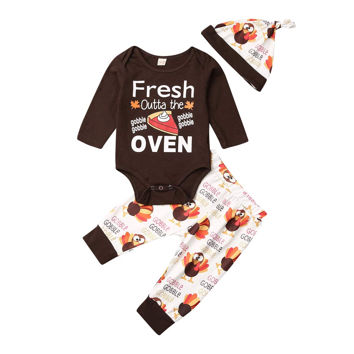 My 1st Halloween Baby Outfit Set - Newborn Girl & Boy Romper Bodysuit with Hat & Pants | Thanksgiving Holiday Costume for Infants | Perfect for Halloween Parties, Photo Shoots & Family Gatherings