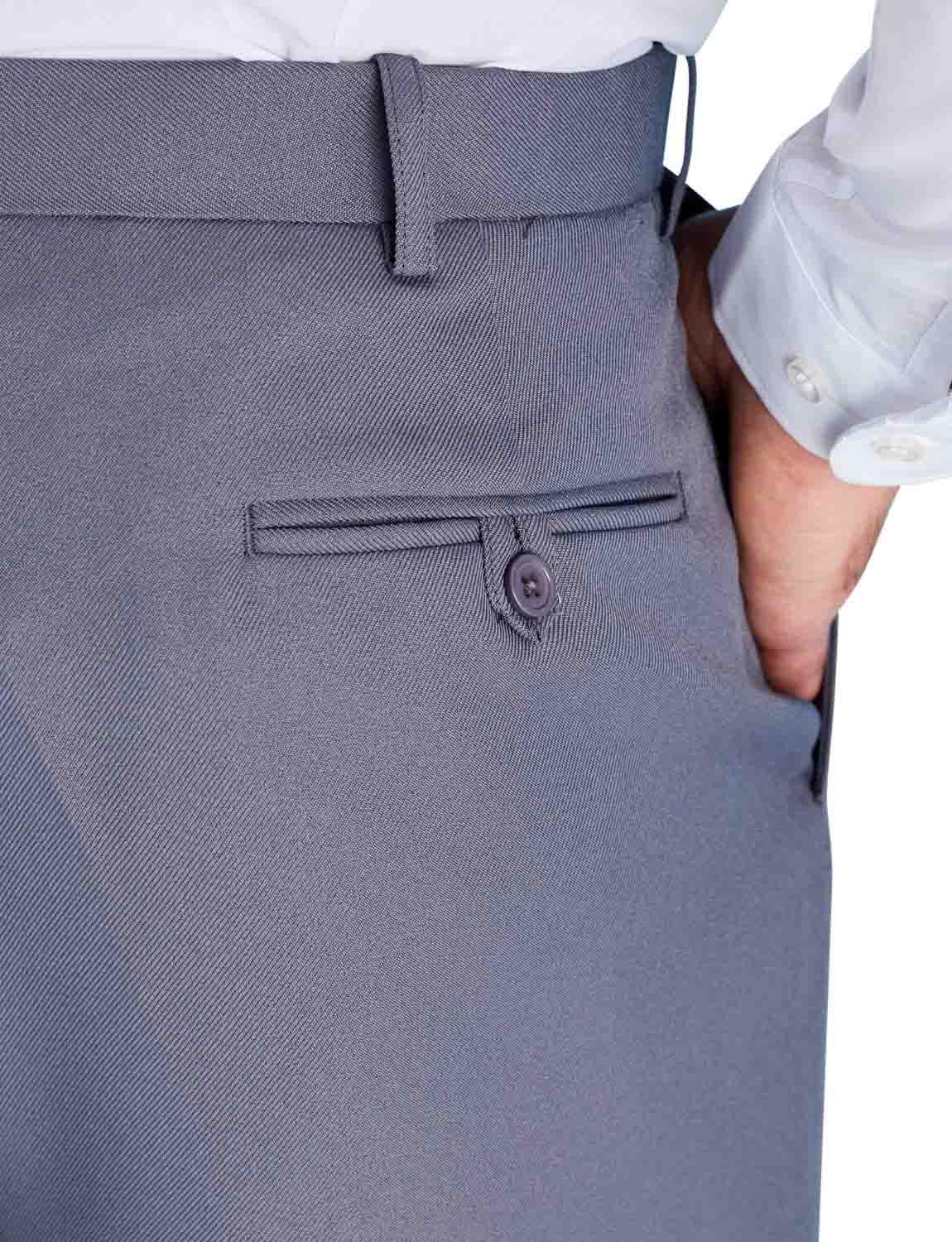 Chums Men's Stretch Waist Formal Work Pants - Comfortable Dress Slacks with Hidden Elastic Waistband for Office & Business Casual Wear