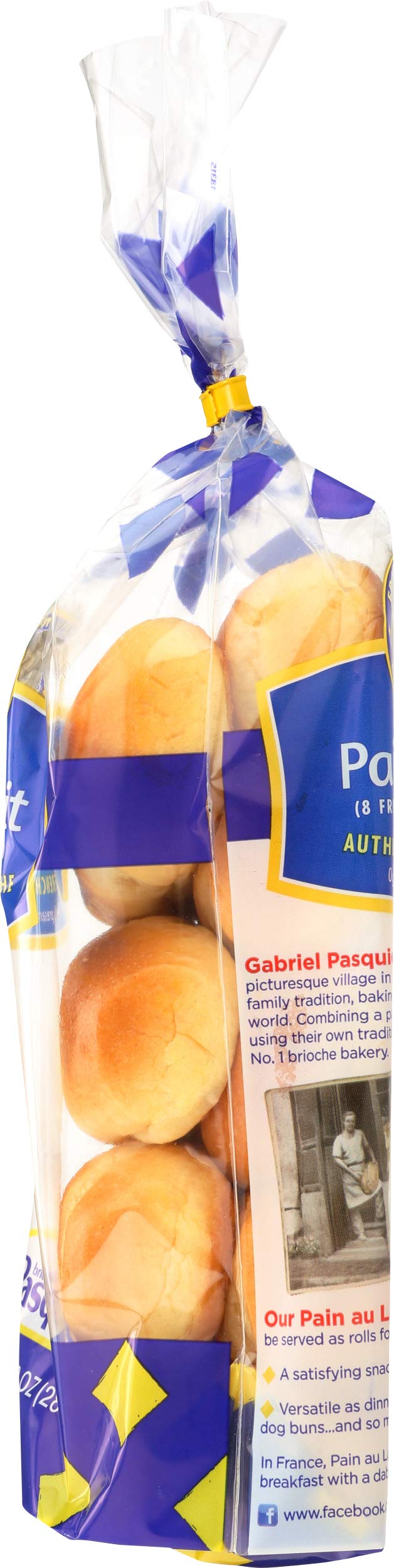 Brioche Pasquier Authentic French Brioche Pain au Lait Sweet Milk Bread Rolls 9.9oz (280g) - Breakfast Pastries, Brunch Treats & Afternoon Snacks