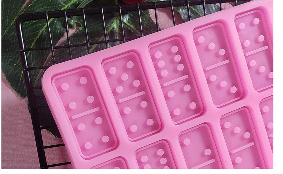 Premium Double-Wall Silicone Domino Molds for Epoxy Resin Casting - 28 Cavity DIY Chocolate, Candy, Cake & Jewelry Making Mold - Perfect for Personalized Dominoes, Pendants & Crafts (Ideal for Home Baking, Party Favors & Handmade Gifts)