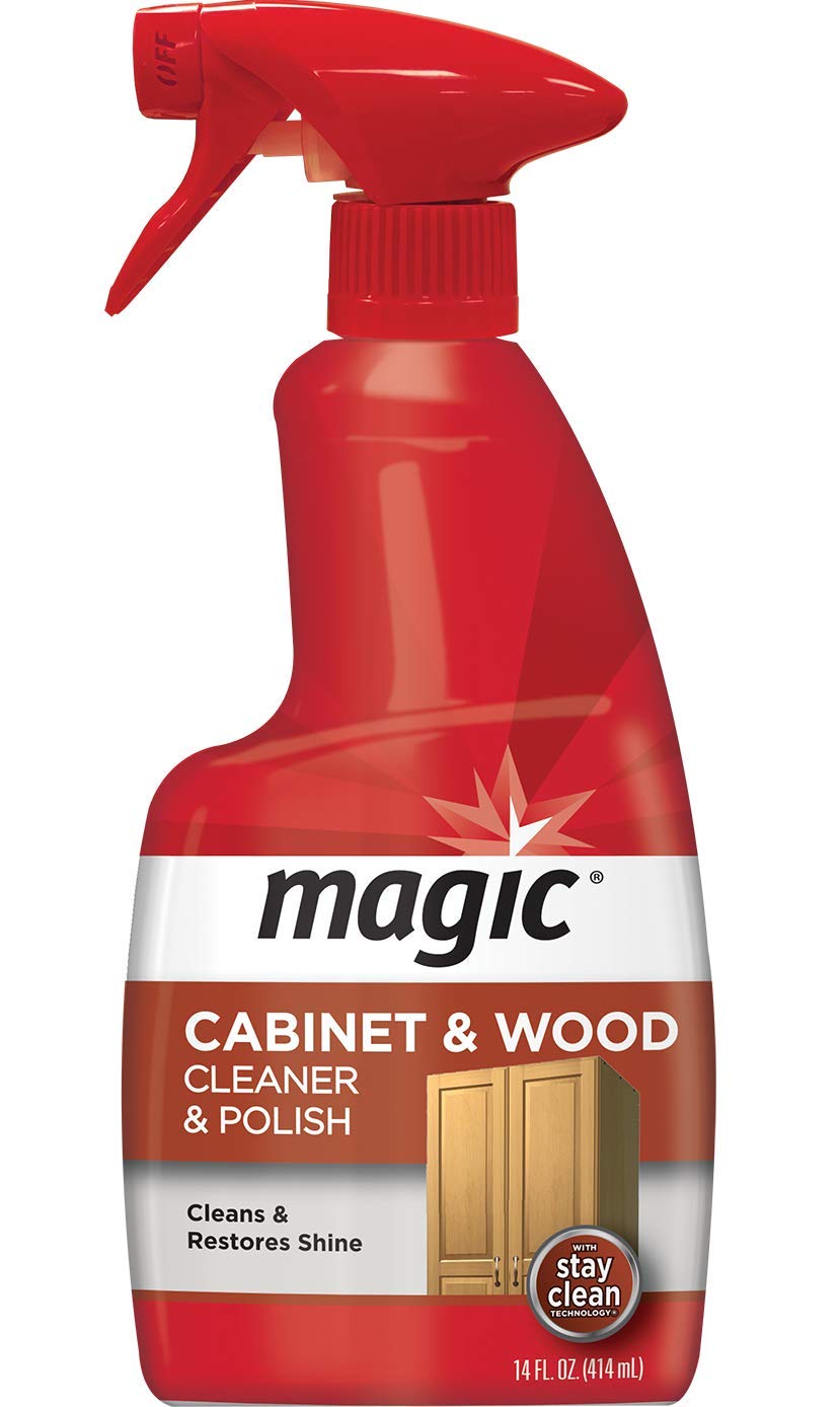 Magic Wood Cleaner & Polish - 14 oz Natural Wood Furniture Restorer for Tables, Chairs & Cabinets - Deep Cleans & Restores Shine - Perfect for Home, Office & Antique Wood Care
