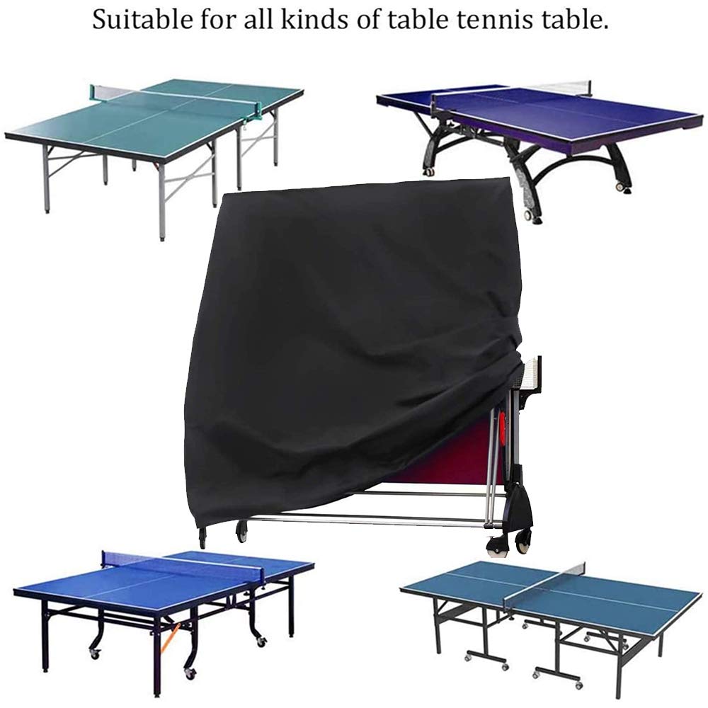 Waterproof Ping Pong Table Cover - Heavy Duty Outdoor/Indoor Patio Tennis Table Protector for Foldable Tables | Rainproof, UV Resistant | Perfect for Backyard, Garage, or Club Use