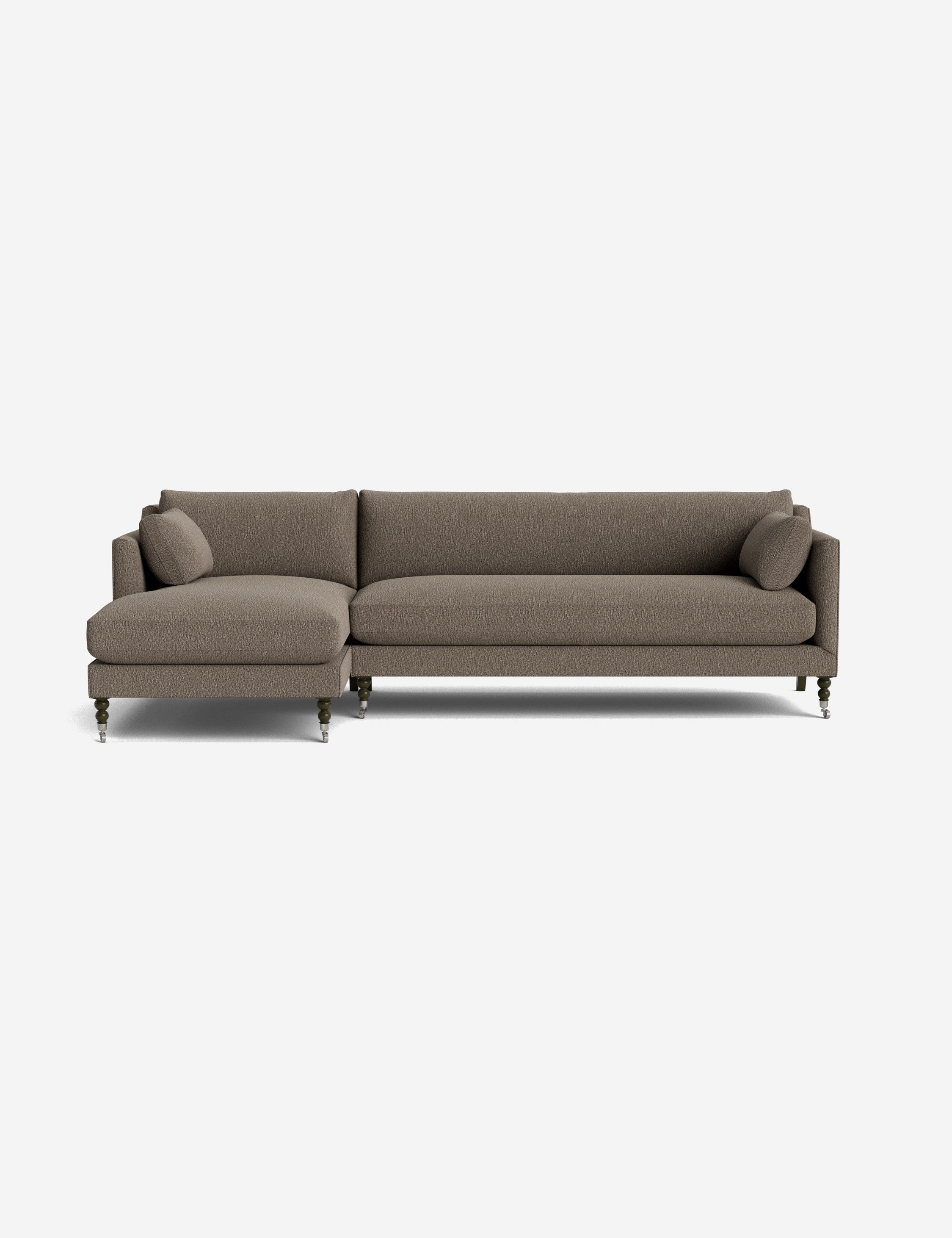 Fabienne Sectional Sofa - Modern L-Shaped Couch with Reversible Chaise, Soft Upholstery & Sturdy Frame for Living Room, Family Room & Home Theater
