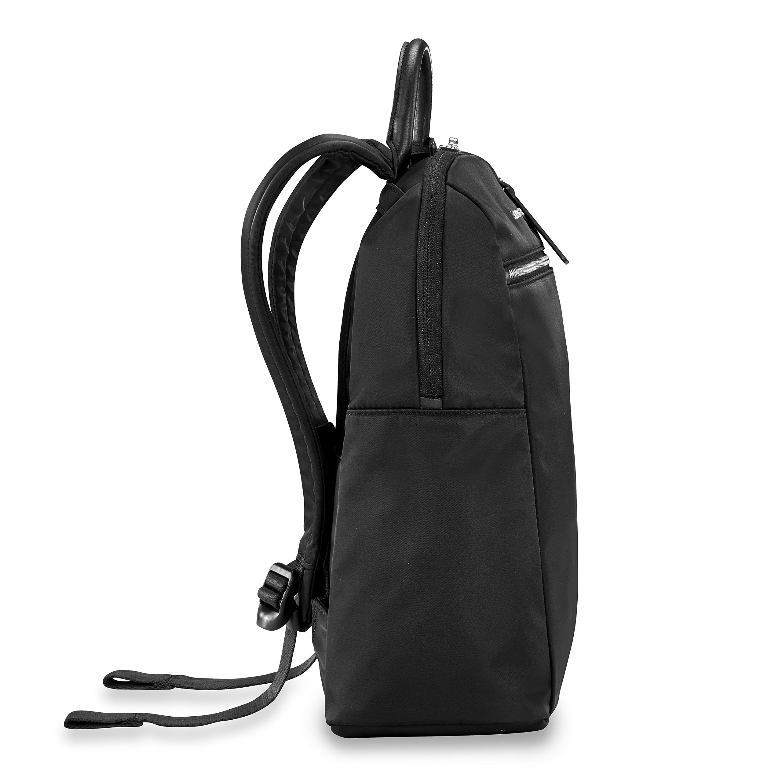 Briggs & Riley Slim Backpack for Men & Women - Lightweight Business Laptop Backpack, Black, One Size - Perfect for Travel, Work & Commuting