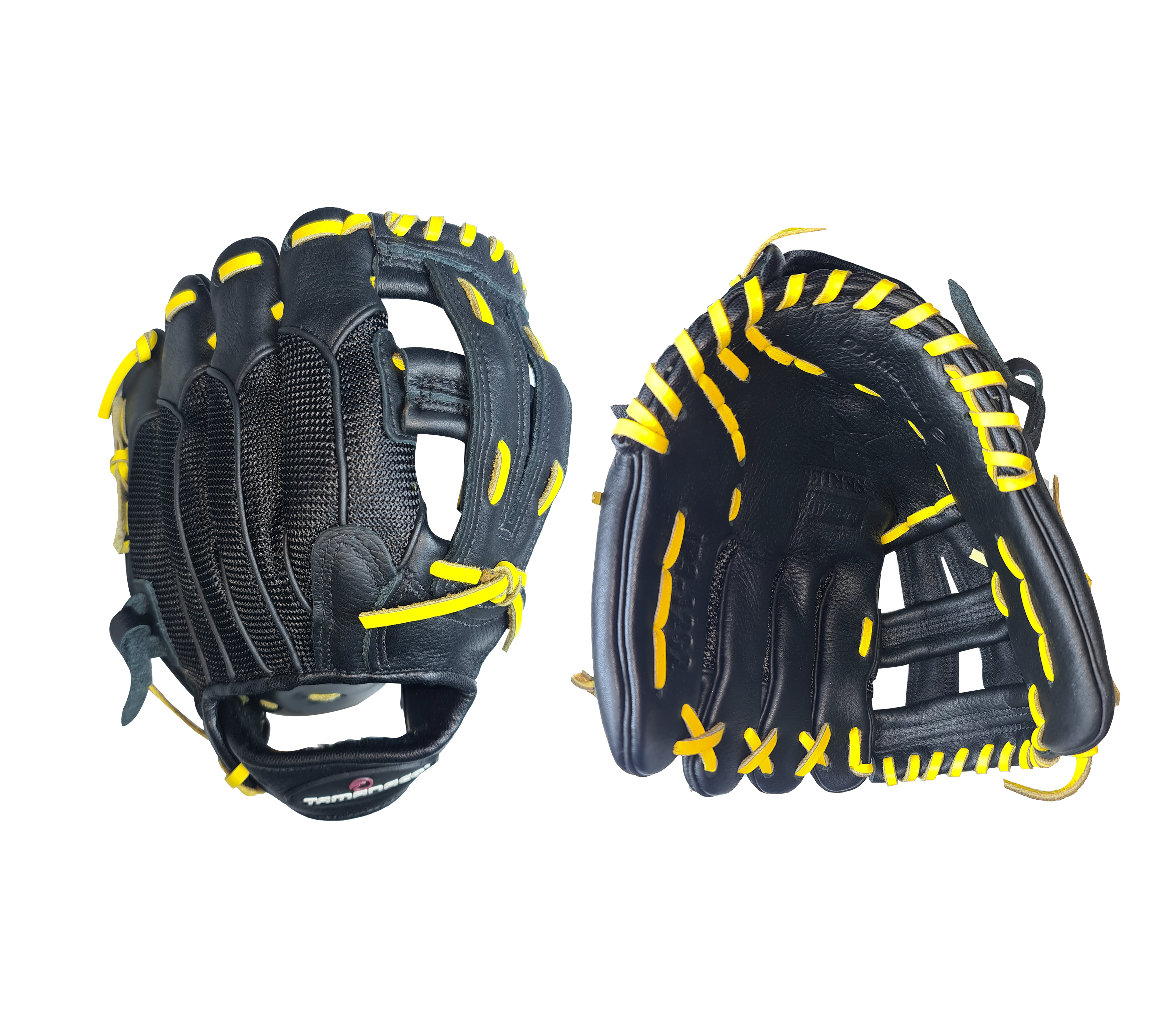 Kids' Right-Hand Leather/Mesh Open Finger Glove Size 12 - Perfect for Baseball, Softball & Outdoor Sports Training