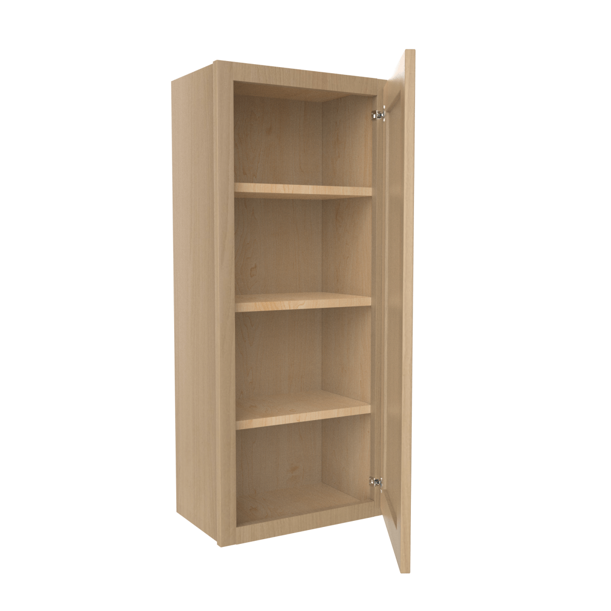 42 Inch High Single Door Wall Cabinet - Luxor Harvest RTA, 18W x 42H x 12D - Perfect for Kitchen, Bathroom, or Garage Storage Organization