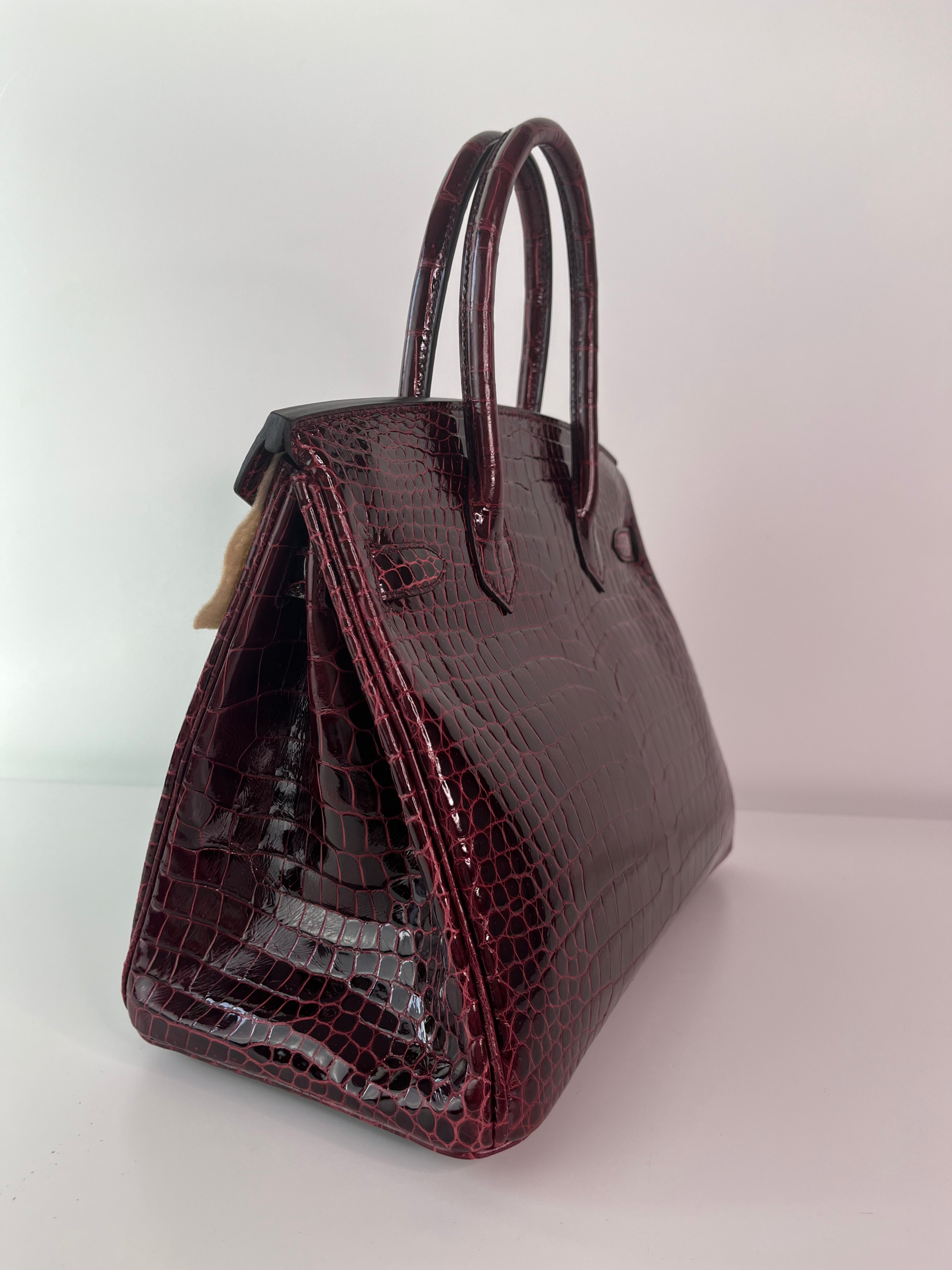 Authentic Hermès Birkin 30 Handbag in Bordeaux Leather with Gold Hardware - Luxury Tote Bag for Women, Perfect for Work, Travel & Special Occasions