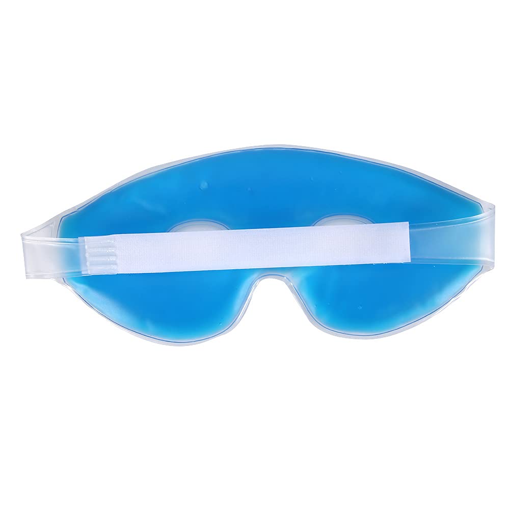 Cooling Gel Ice Bag Mask for Eyes & Headache Relief - Reusable Ice Pack for Migraine, Puffy Eyes & Stress - Perfect for Sleep, Travel & Post-Workout Recovery