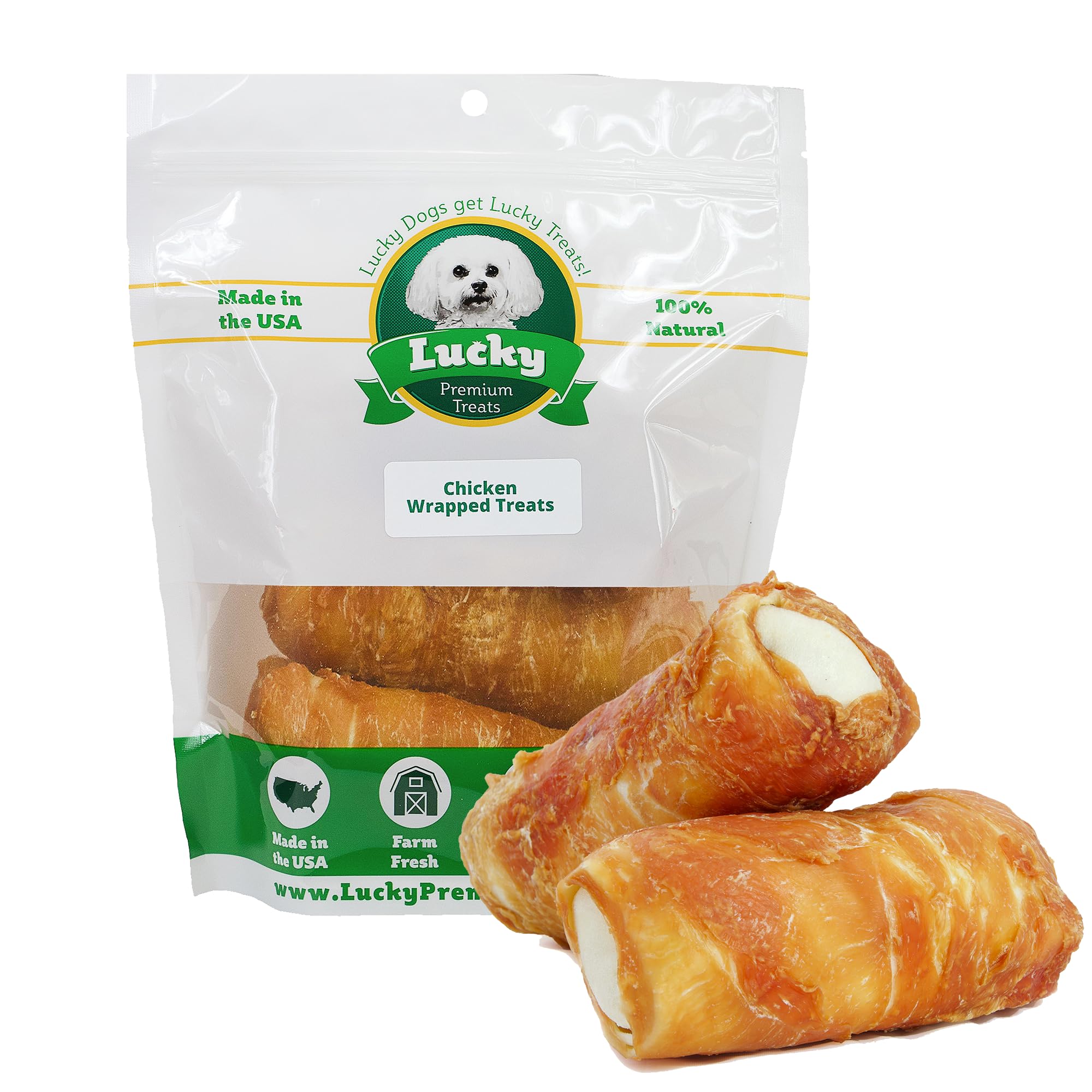 Premium Chicken Wrapped Rawhide Dog Chews - All-Natural, Long-Lasting Treats for Extra Large Dogs - Made in USA, No Preservatives - 12 Count - Perfect for Training, Dental Health & Playtime Rewards
