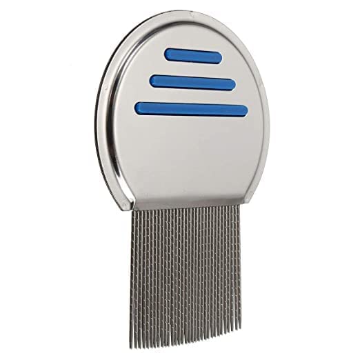 Stainless Steel Lice Comb for Effective Lice and Nit Removal - Professional Head Lice Treatment Comb (Pack of 1) - Perfect for Home Use and Salon Treatments
