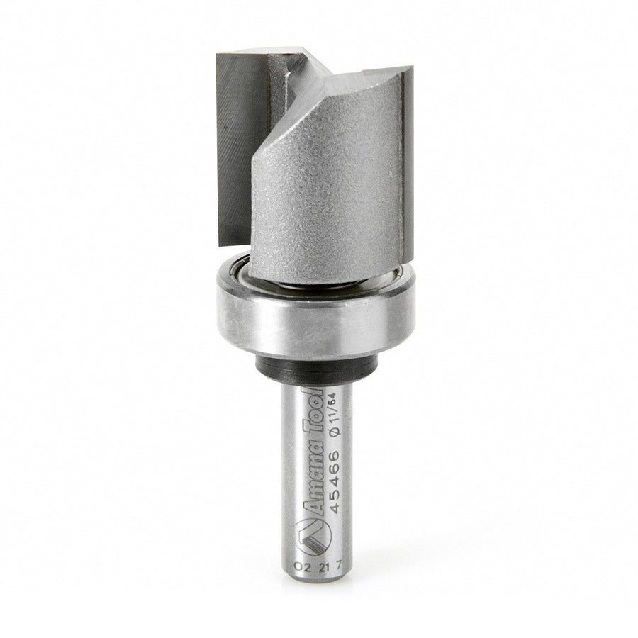 Amana 45466 Plunge Router Bit with Ball Bearing Top - Perfect for Woodworking, Cabinetry, and DIY Projects