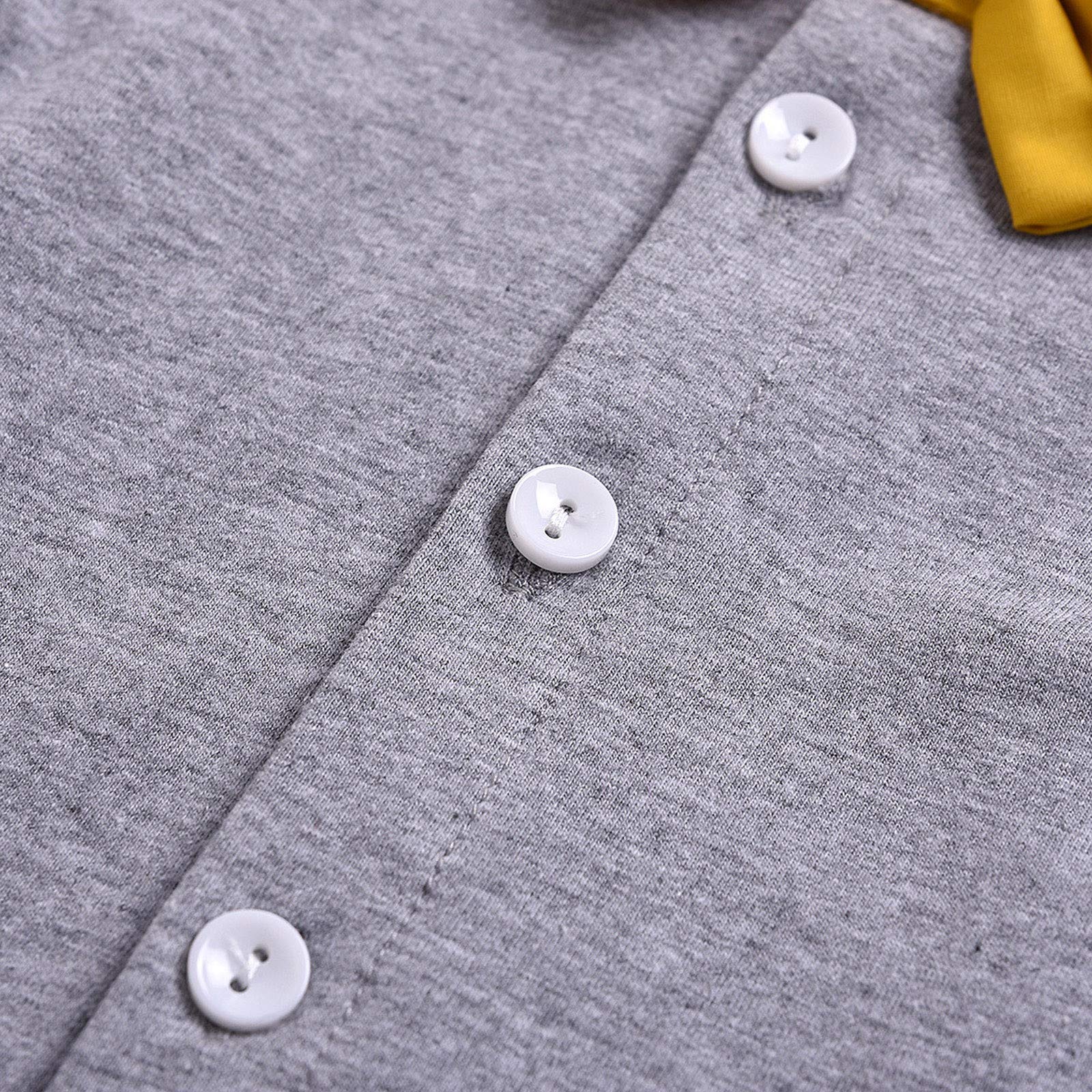 Toddler Boys' Summer Outfit Set - Button Down Blouse & Shorts with Bow Tie | Gentlemen Style Casual Wear for Kids | Perfect for Parties, School & Family Photos