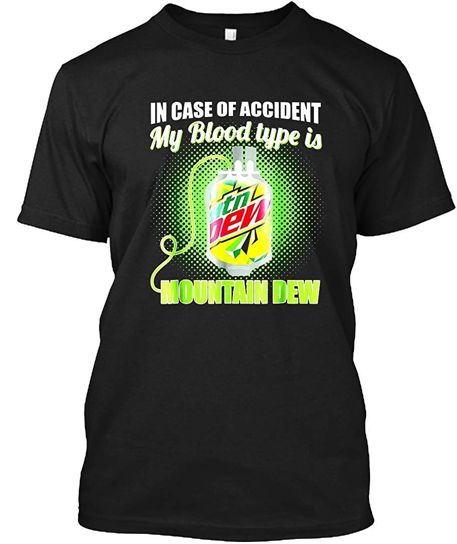 My Blood Type is Mountains Tee - Adventure Travel Shirt for Hiking & Camping