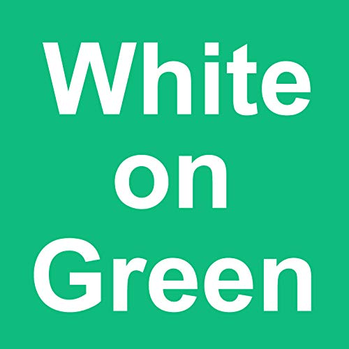 Tze-725 White on Green