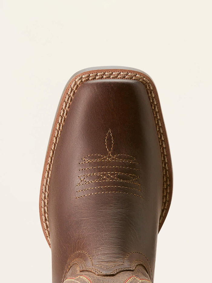 Ariat 10053623 Kids Decatur Western Boot - Honey Bee Bark Leather Cowboy Boots for Boys & Girls - Perfect for Rodeo, Horse Riding & Western Fashion
