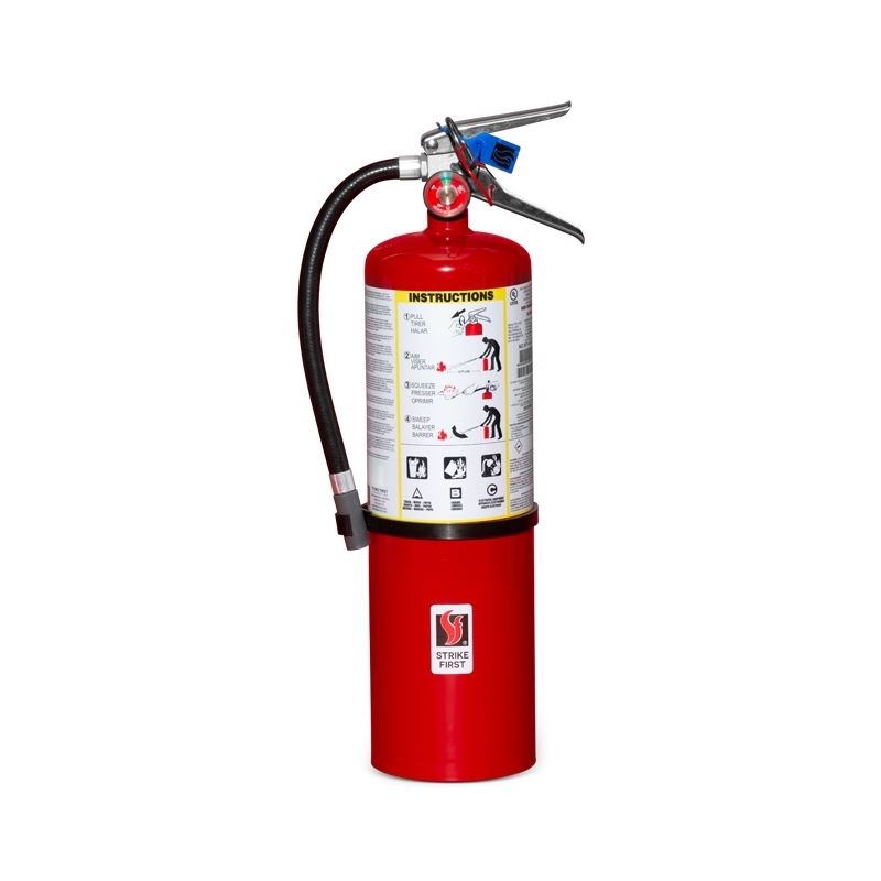 10LB ABC Fire Extinguisher with Wall Bracket - Multi-Purpose Fire Safety for Home, Office, and Garage Use