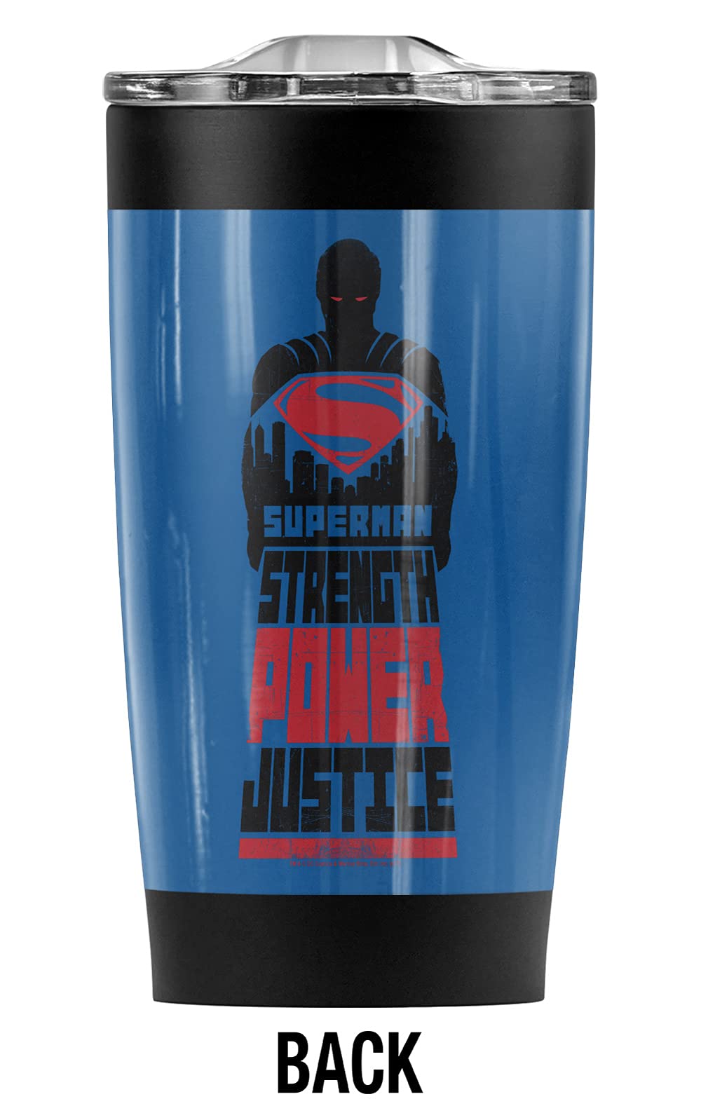 Batman V Superman Stainless Steel Tumbler 20oz - Vacuum Insulated Coffee Travel Mug with Leakproof Lid - Keeps Hot & Cold Beverages for Hours - Perfect for Office, Gym, Camping & Car Commutes