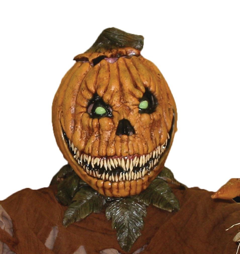 Scary Halloween Pumpkin Rot Latex Mask - Realistic & Durable Costume Accessory for Adults - Perfect for Halloween Parties, Haunted Houses & Horror Events