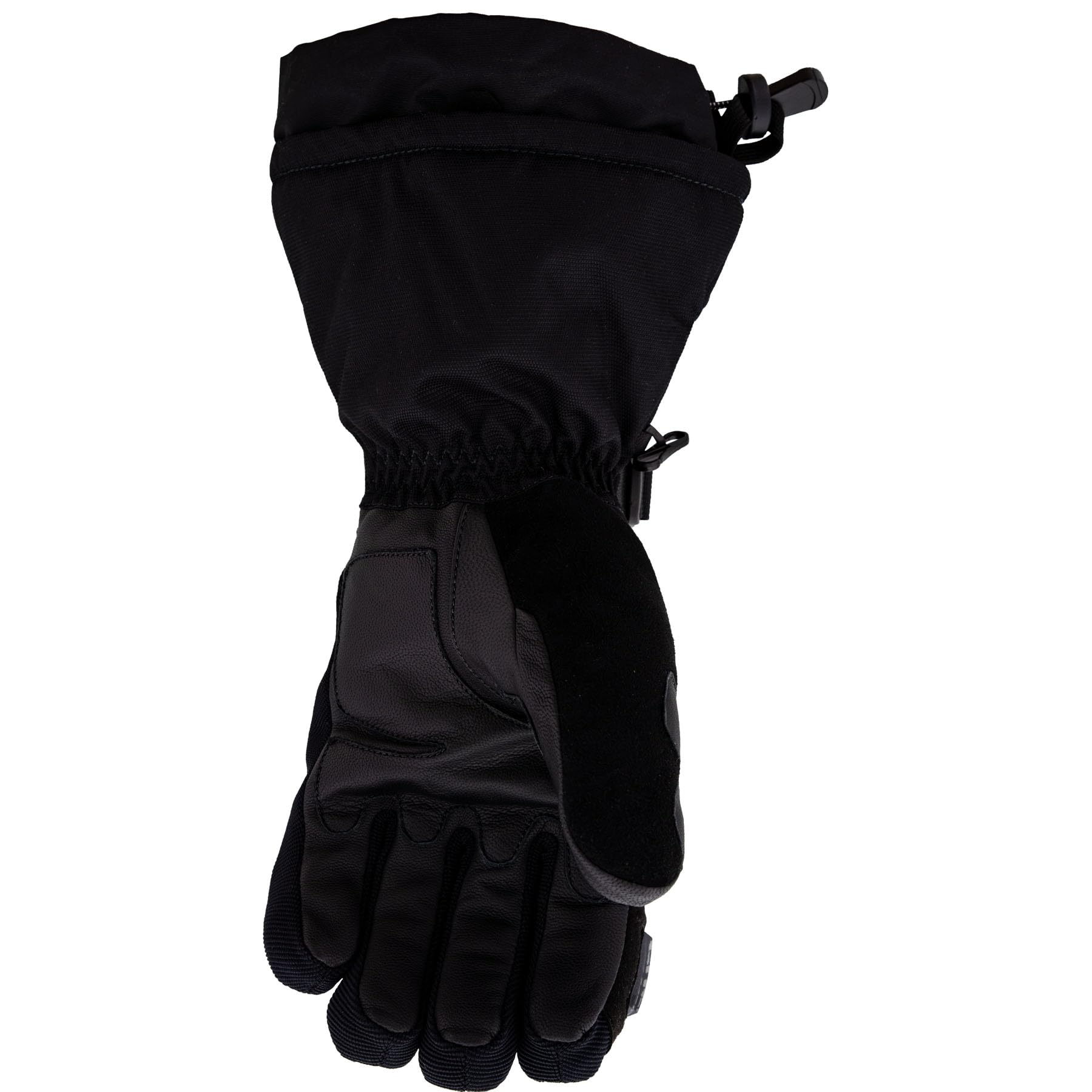 FXR Women's Fusion Glove 2025 - Black/White - Medium - Premium Snowmobile & Winter Sports Gloves for Cold Weather Protection
