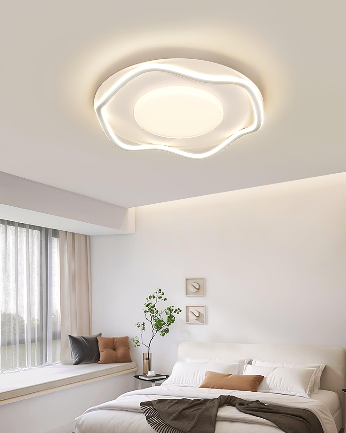 Minimalist Cloud Shaped Ceiling Light Fixture - Modern LED Bedroom Lighting for Nursery, Kids Room & Home Decor