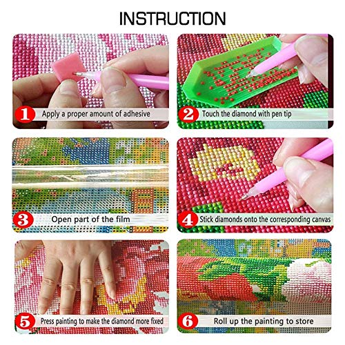 BETTER SELECTION DIY 5D Diamond Painting Kit for Adults - Peter Pan & Wendy Flying Over The Sea Full Drill Diamond Art, Cross Stitch Embroidery Craft Supplies for Home Wall Decor, Gift, Relaxation & Stress Relief