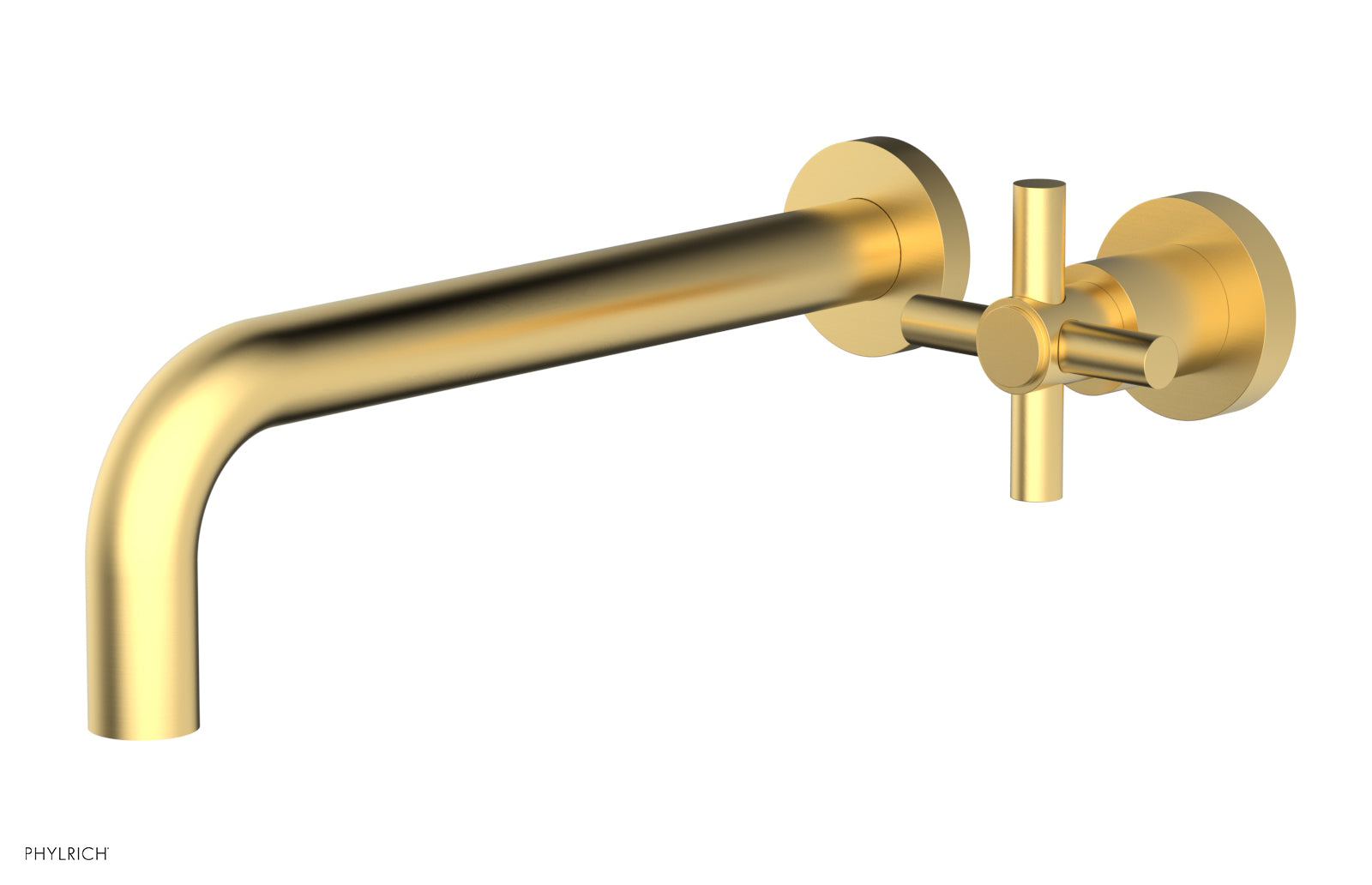 Basic 10 Single Handle Wall Mount Bathroom Faucet Set - Cross Handle D131 16 - Perfect for Small Bathrooms & Powder Rooms